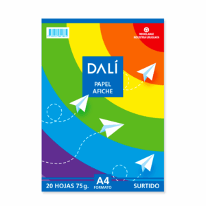 Papel Afiche Colores Surtidos A4 x20 DALI