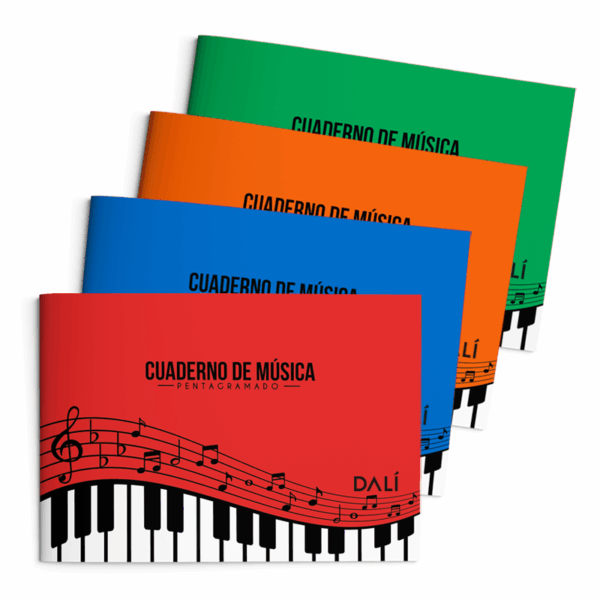 Cuaderno de Musica 20 hojas DALI