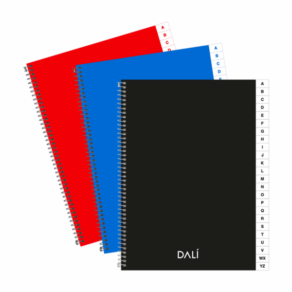 Cuaderno Indice 72 hojas DALI