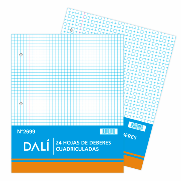 Hojas de Deberes Cuadriculadas 24 hojas DALI