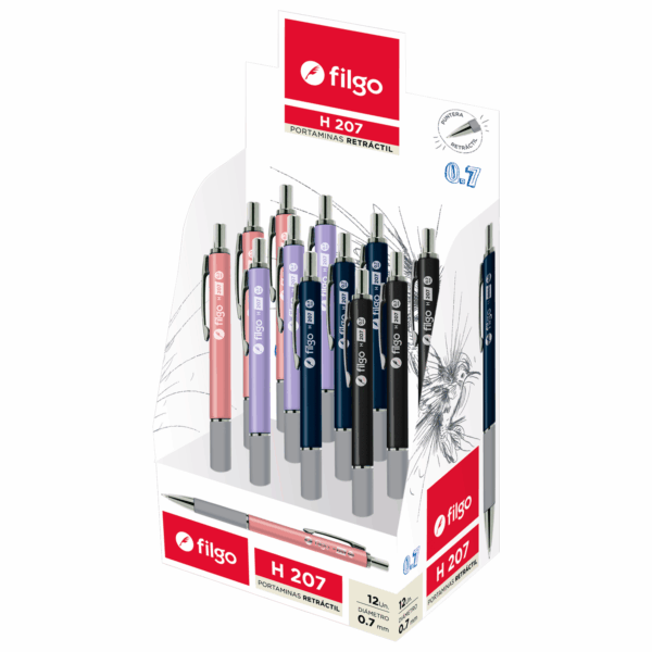 Lapiz mecanico H-207 0.7mm Realgrip Filgo